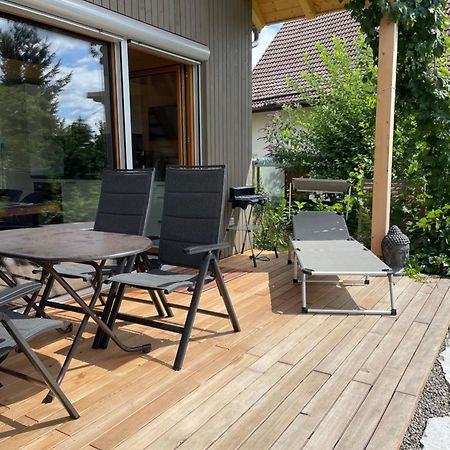 Zweistoeckiges Natur-Holzhaus Mit Berg- & Seesicht Horgenzell Luaran gambar