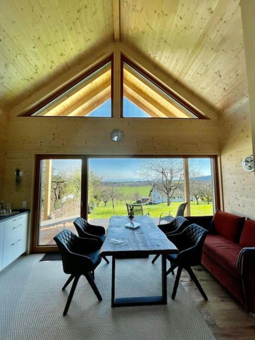 Zweistoeckiges Natur-Holzhaus Mit Berg- & Seesicht Horgenzell Luaran gambar